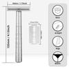 Stainless Steel Safety Razor with 5 Blades, 30° Shaving Angle