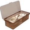 Transparent Dustproof Chopsticks Holder & Tea Set Storage Box with Draining Lid - Home Kitchen Tableware Organizer