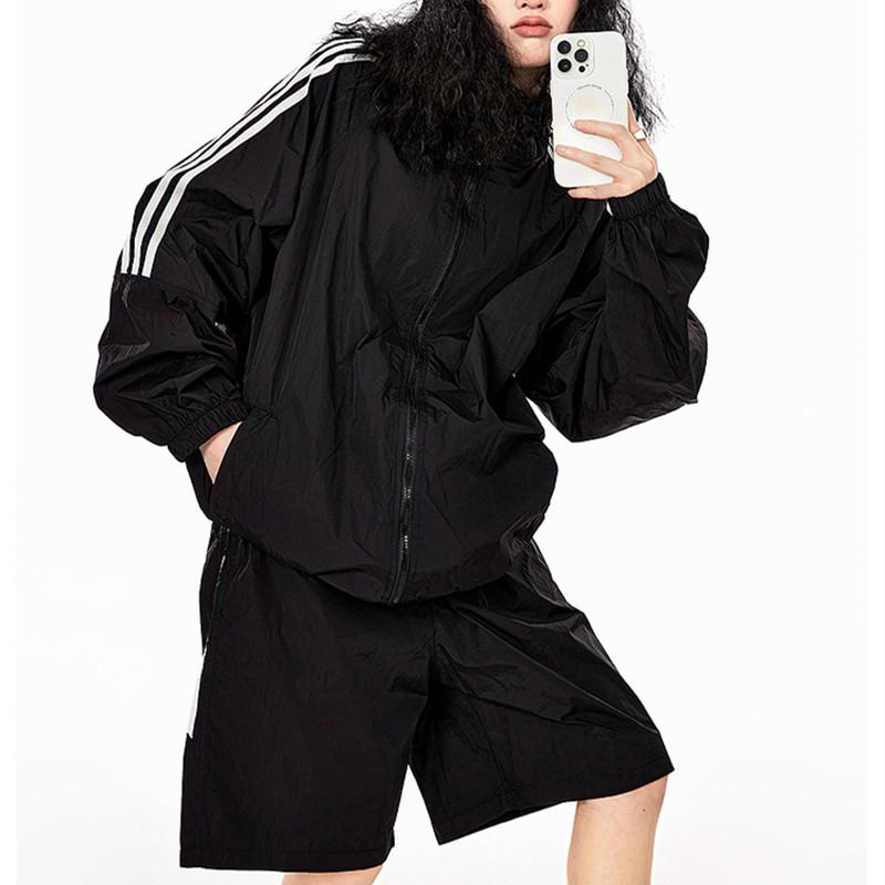 

Лето 2024 г. Легкий комплект из куртки и брюк из искусственного шелка — дышащий, с защитой от ультрафиолета, в корейском стиле XXL