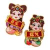 1 Pair 3D Fu Character Door Pendant Traditional 2025 New Year Sticker  Home Living Room Decor