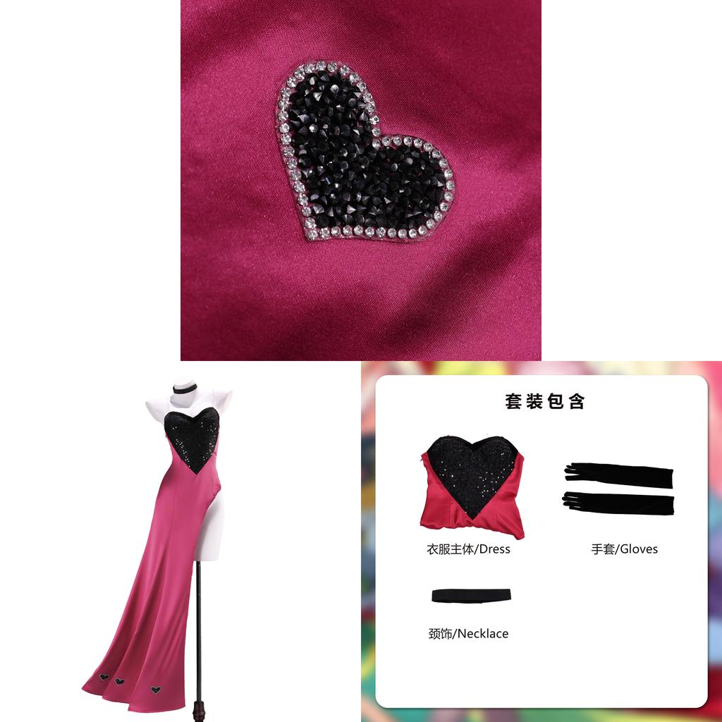 Hazbin Hotel Angel Dust Cosplay Costume For Anime Role Play With Polyester Fabric For Game Conventions
