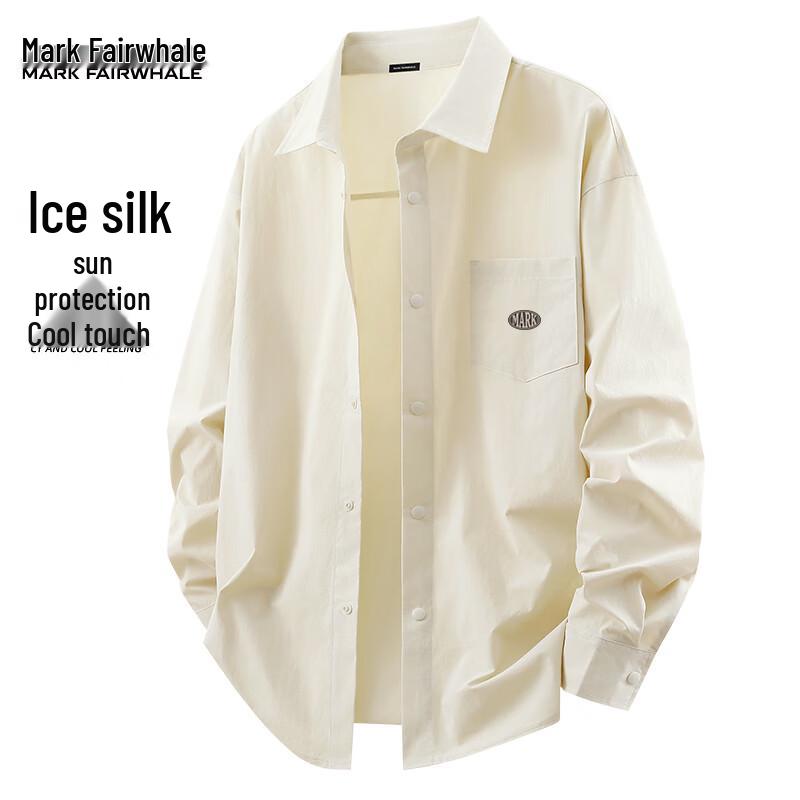 Mark Fairwhale Men s Ice Silk UPF50+ Sun Protection Long Sleeve Shirt M