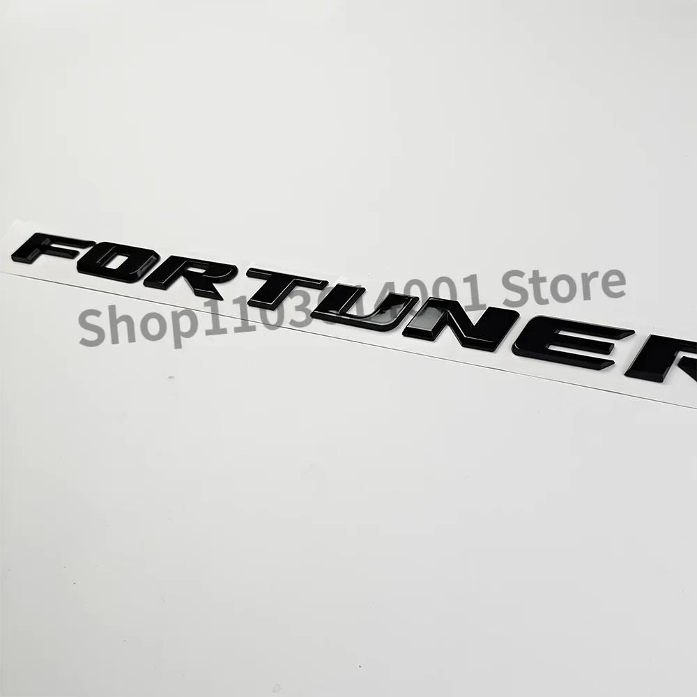 1pc 3D ABS  FORTUNER Letters Emblem Stickers for Toyota Fortuner Car Front Hood Bonnet Grill Trunk Badge Car Accessories