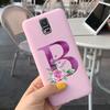 For Samsung Galaxy S5 I9600 Phone Case Flower Initial Alphabet Case For Samsung S5 Neo S 5 G900 G903F SM-G900F Soft Silicon Case
