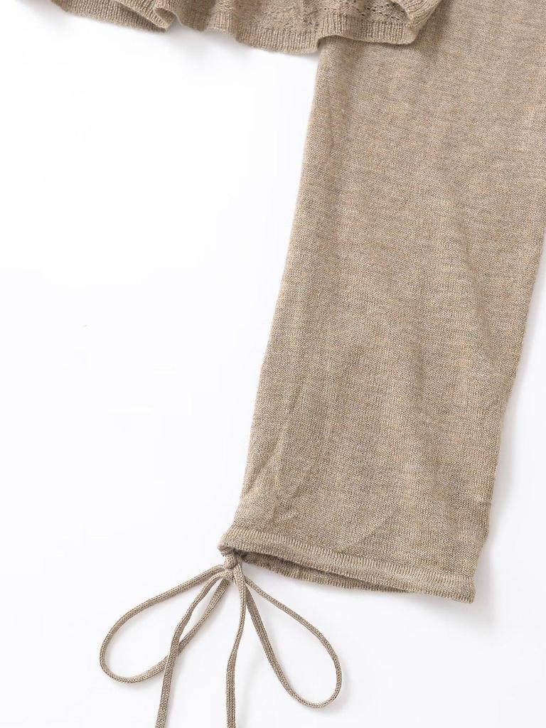 2025 Spring Women's European & American Style Layered Knitted Sweater