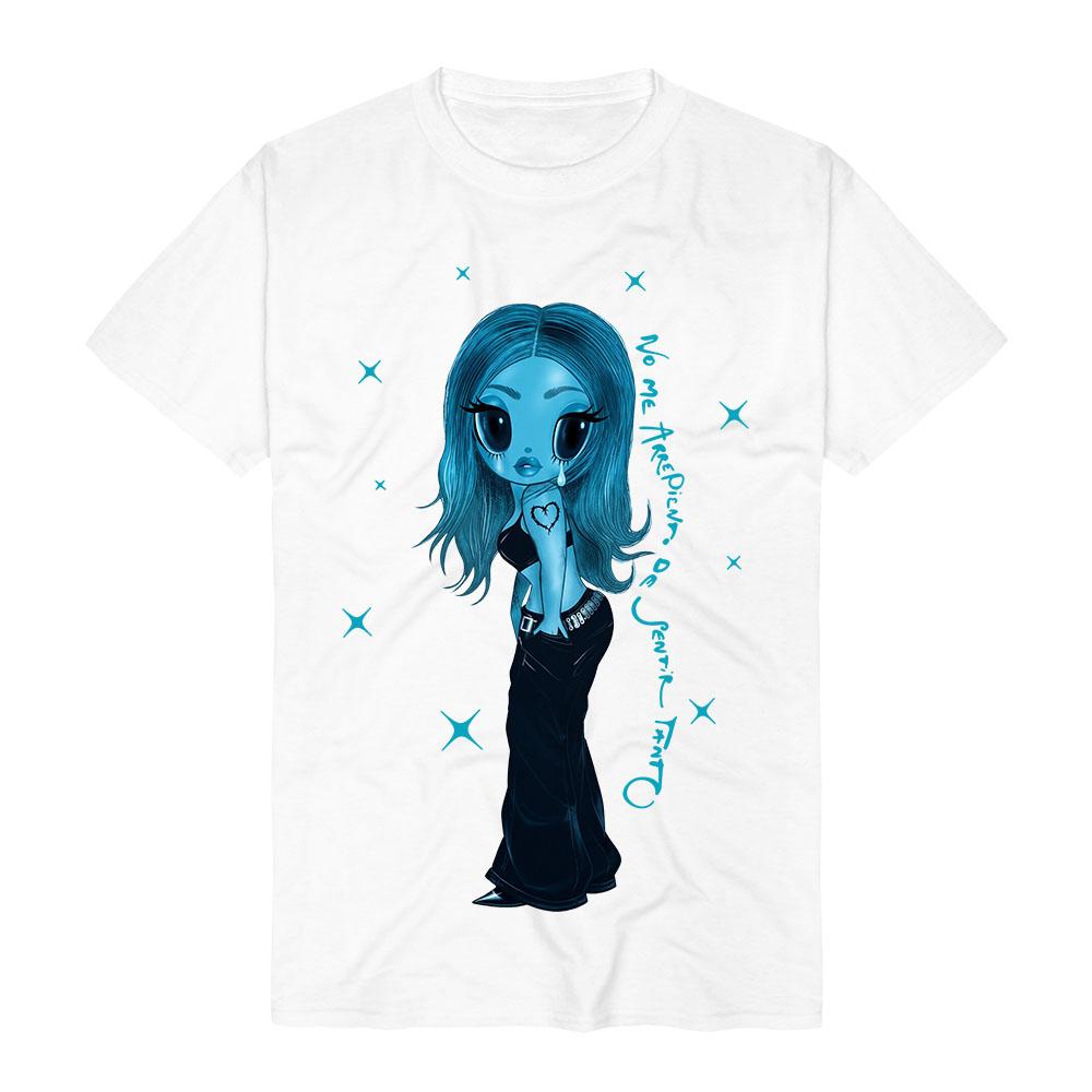 Karol G No Me Arrepiento De Sentir Tanto T-Shirt Spanischer Buchstaben Slogan Print T-Shirt Kurzarm Rundhals Gothic Streetwear Shirt