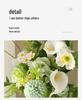 Elegant High-End Artificial Flowers with Ceramic Vase Decor – Luxurious Living Room Arrangement