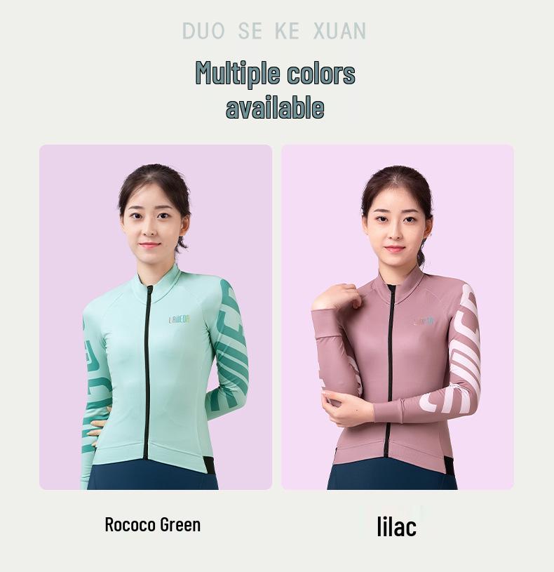 Lampada Women's Fleece Long Sleeve Cycling Jersey - 2022 Autumn/Winter Warm and Cold-Proof