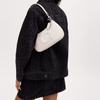 Coach Teri 24 Top Zip Smooth Leather Crossbody Shoulder Bag Medium Women Bags Silver Chalk CR099-SVHA