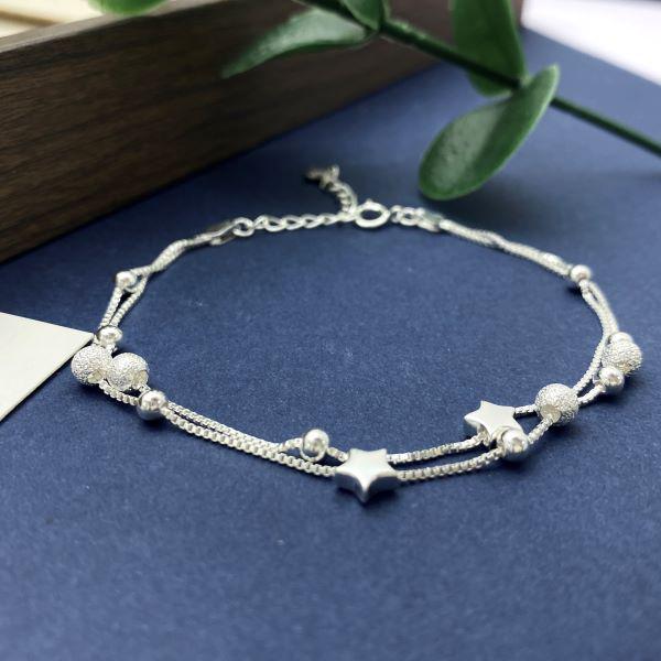 Korean Style 925 Sterling Silver Star Bracelet - Light Luxury & Simple Personality for Women 925 Silver
