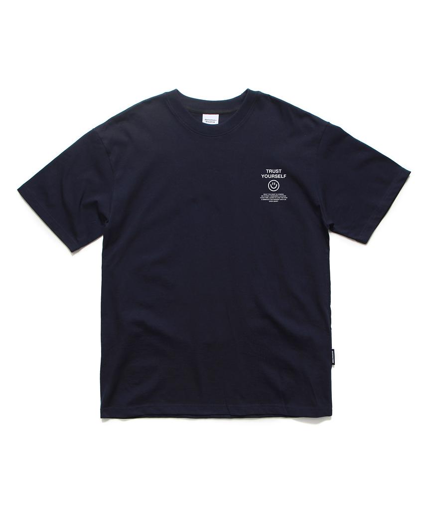 ABNORMALTHING Smile Oversized T-Shirt Black (Smile Today T-Shirt Black)