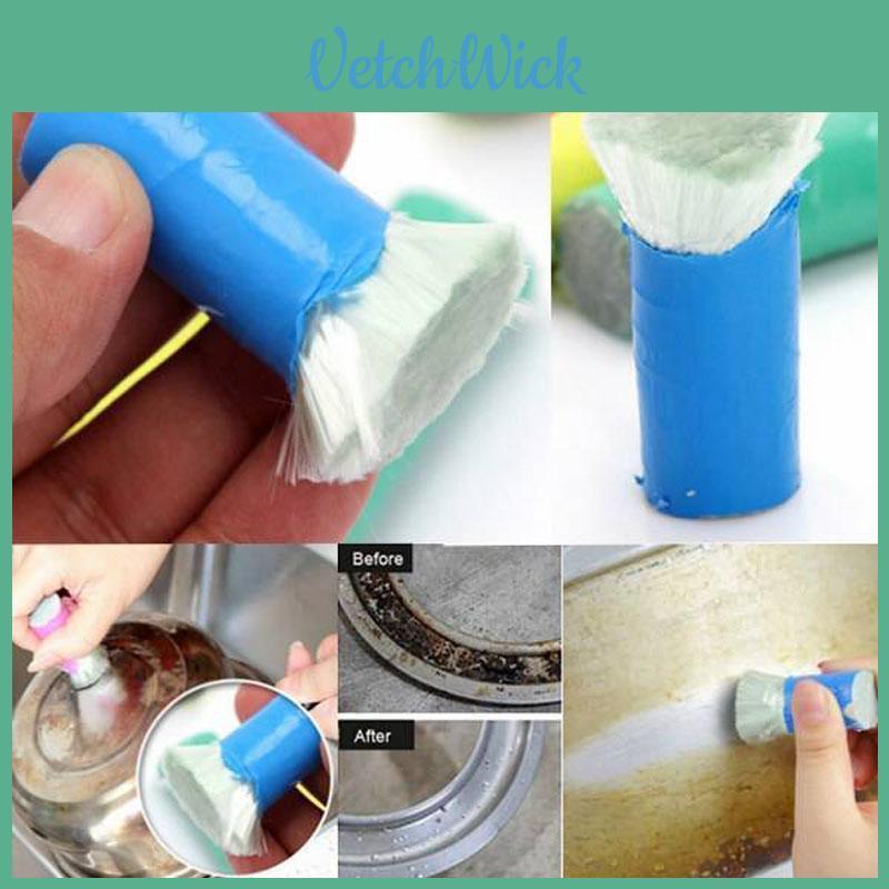 Premium Quality 2pcs Stainless Steel Rust Remover Cleaning Wash Brush Set For Kitchen Use