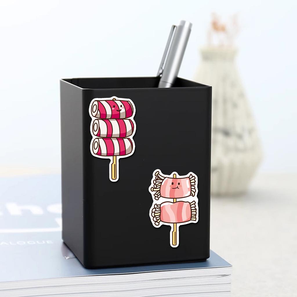 20pc Skewered Fridge Magnets, Cute Food , Metal Desktop/Cabinet Decoration, , Fully Magnetic Adhesive