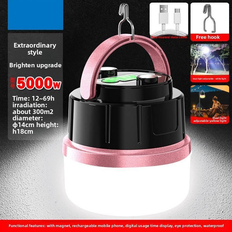 Led Bulb Rechargeable Light Stalls Outdoor Home Use Energy Efficient Portable