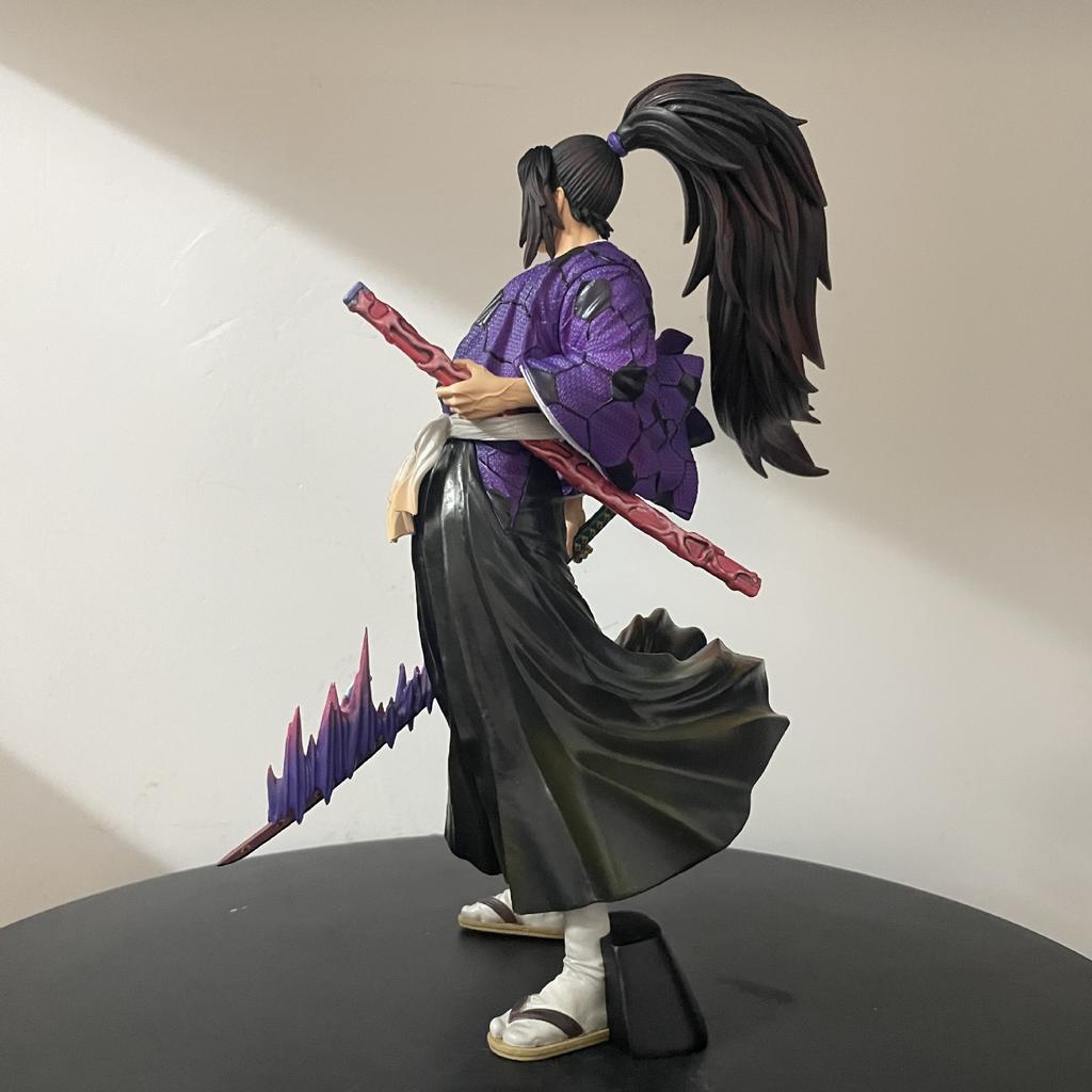 Anime Demon Slayer Action Figure Kokushibou Figuras Toys Manga Tsugikuni Michikatsu GK Statue 24cm Collection Model Ornament