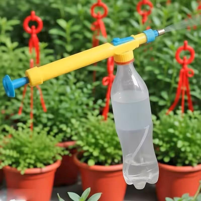Willekeurig Selecteer Eén in Blauw en Rood Handmatige Hogedruk Luchtpomp Handmatige Spuitbus Verstelbare Spuitkop voor Drankfles Mondstuk Garde