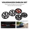2pcs ABS Car Front Grill Emblem Rear Trunk Badge Logo for Volkswagen VW Polo 2011-2013 2014-2018 2019-2024 Scirocco Quality Kit