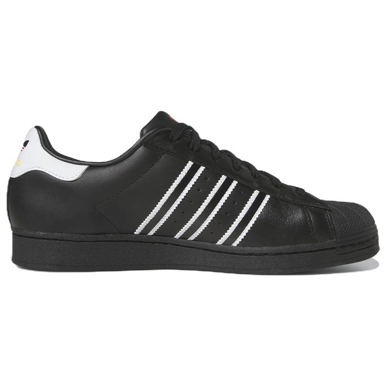 Adidas Superstar Schwarz Weiß Herren Sneaker Core-Black Cloud-White Team-Power-Red GX9877