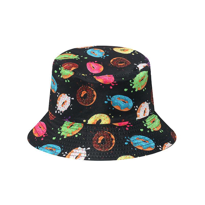 Bucket Hat Floral Four Leaf Clover Fisherman Hat Sun Protection Beach Hat Women