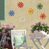 6PCS Metal Outdoor Wall Decoration Flower  Decoration Ornaments