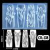 Beautiful 3D Floral Nail Art Silicone Mold Elegant Carving Flower Nail Art Accessory Mold for DIY Resin Designs