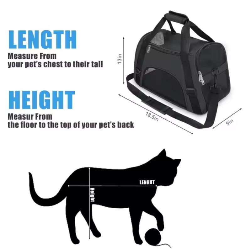 Transport Bag Cat Bags Portable Dog Carrier Bag Mesh Breathable Pet Puppy Travel Bags for Small Dogs Foldable Cats Handbag Bag