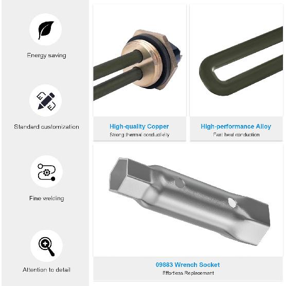 RV Water Heater Element 520900 Replacement Suburban SW6DE SW10DE SW12DE 520789 FOR Suburban RV Water Heater Parts SW Series Electric Water