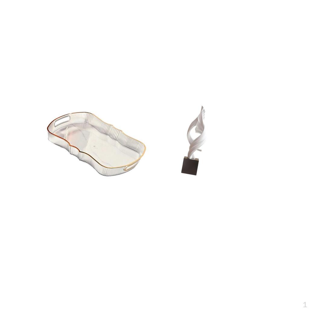 Food Serving Tray Bathroom Vanity Fruit Cafe Cafeteria Cosmetic Storage