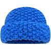 Color versatile thick thread knitted pineapple pattern wool hat women's autumn and winter thickened warm face small knitted hat