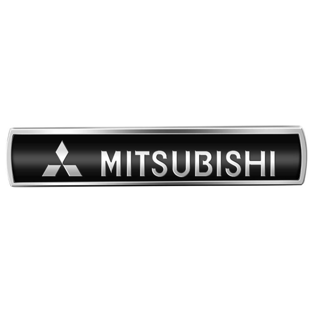 1 st Metalllegering Bilvinge Vänster & Höger Sida Emblem Kaross Stänkskärm Klistermärken För Mitsubishi Lancer Outlander XL Montero Lancer Triton