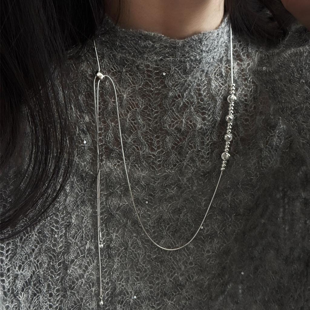 925 Silver Heart Pendant Necklace Adjustable Choker Elegant Love Jewelry Gift for Women Girls