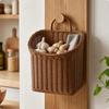 Woven Wall Basket with Handle Long-Lasting for Kitchen, Entryway