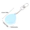 Mini Mirror Keychain Storage Box With Aluminum Disk Diy Eye Shadow Powder Blusher Plastic Empty Box Portable Pendant Gift Travel