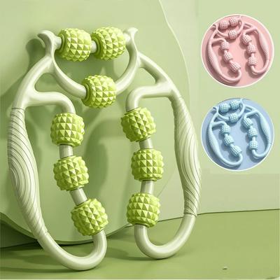 1 Piece 9 Wheel Fascia Muscle Roller Cellulite Elimination Roller Massage Roller Reduce Cellulite