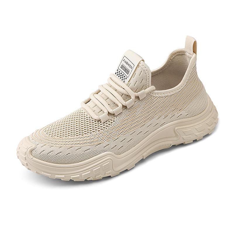 

Men s shoes summer running shoes 2025 new flying woven breathable lightweight casual sports shoes outdoor non-slip men s tide shoes 39