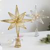 Versatile Christmas Tree Charm with this Five pointed Star Toppers Decor Made of Durable Material, for Decorating Homes