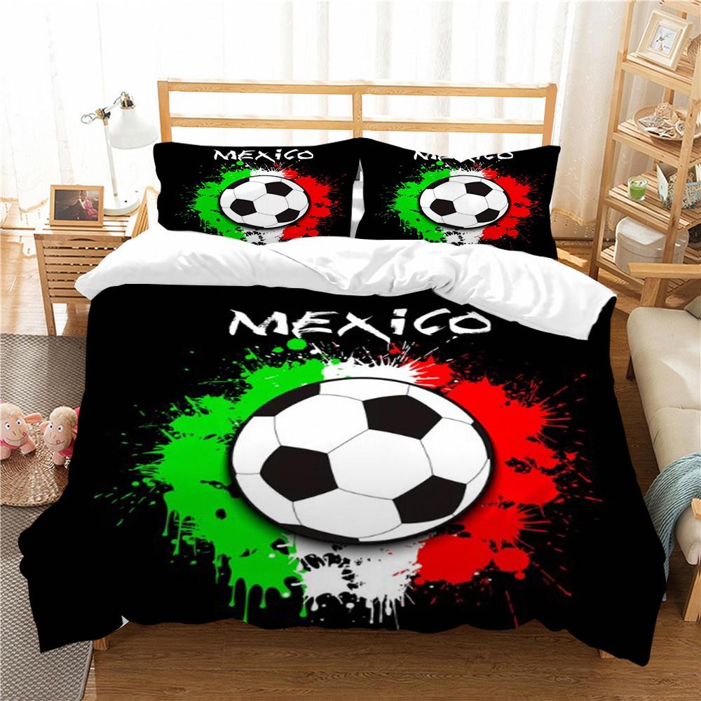 

Футбольная картина, крутой чехол для постельного белья, уникальный дизайн, домашний текстиль, King, один размер, новая мода, пододеяльник, комплекты постельного белья EU Single 135x200cm