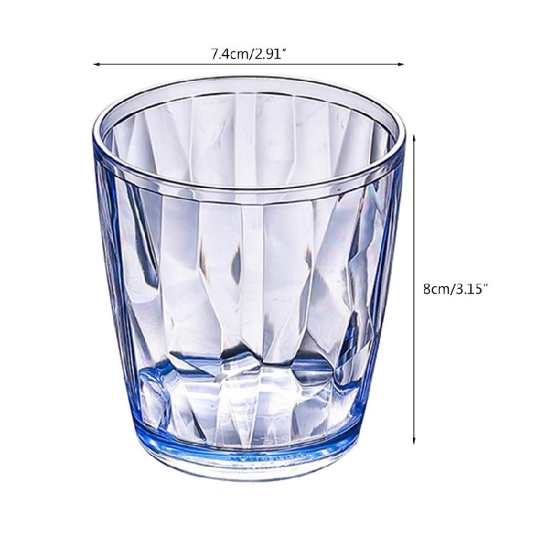 Shatterproof Water Tumblers Reusable Fruit Juice Beer Champagne Cup for Party
