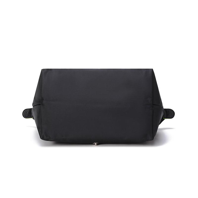 Longchamp Le Pliage Green 23 Short Handle Zipper Closure Recycled Canvas Dumpling Tote Bag Small Women tote bags Black 1621919001