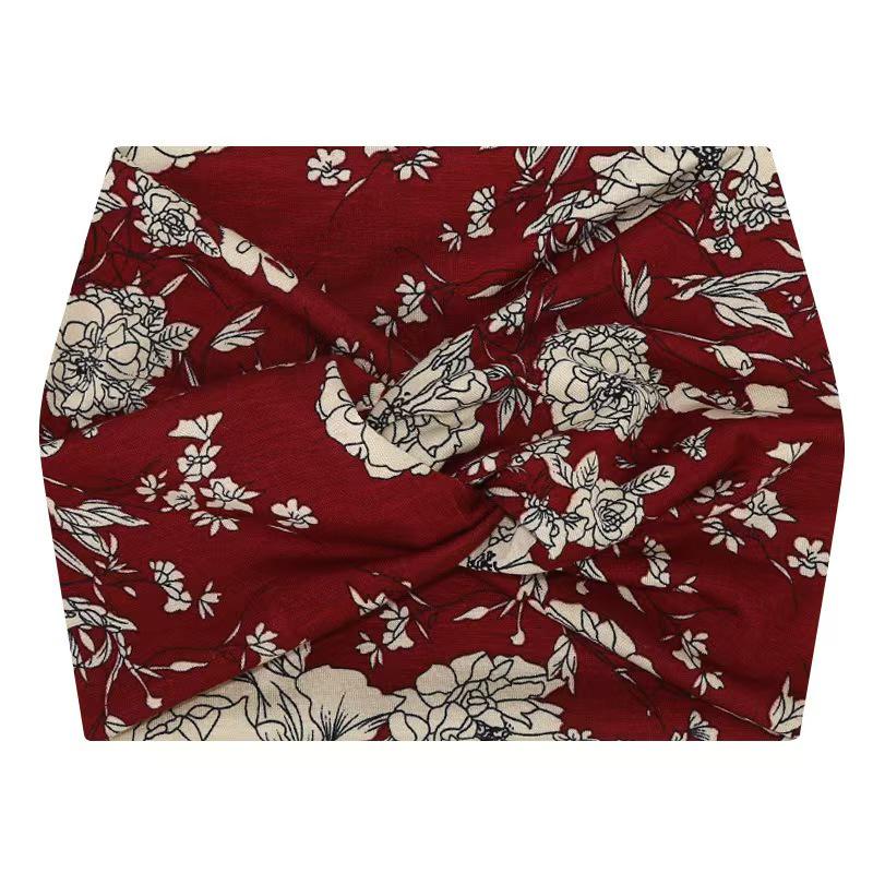 African Extra Wide Elastic Wrap Headband for Yoga and Sports