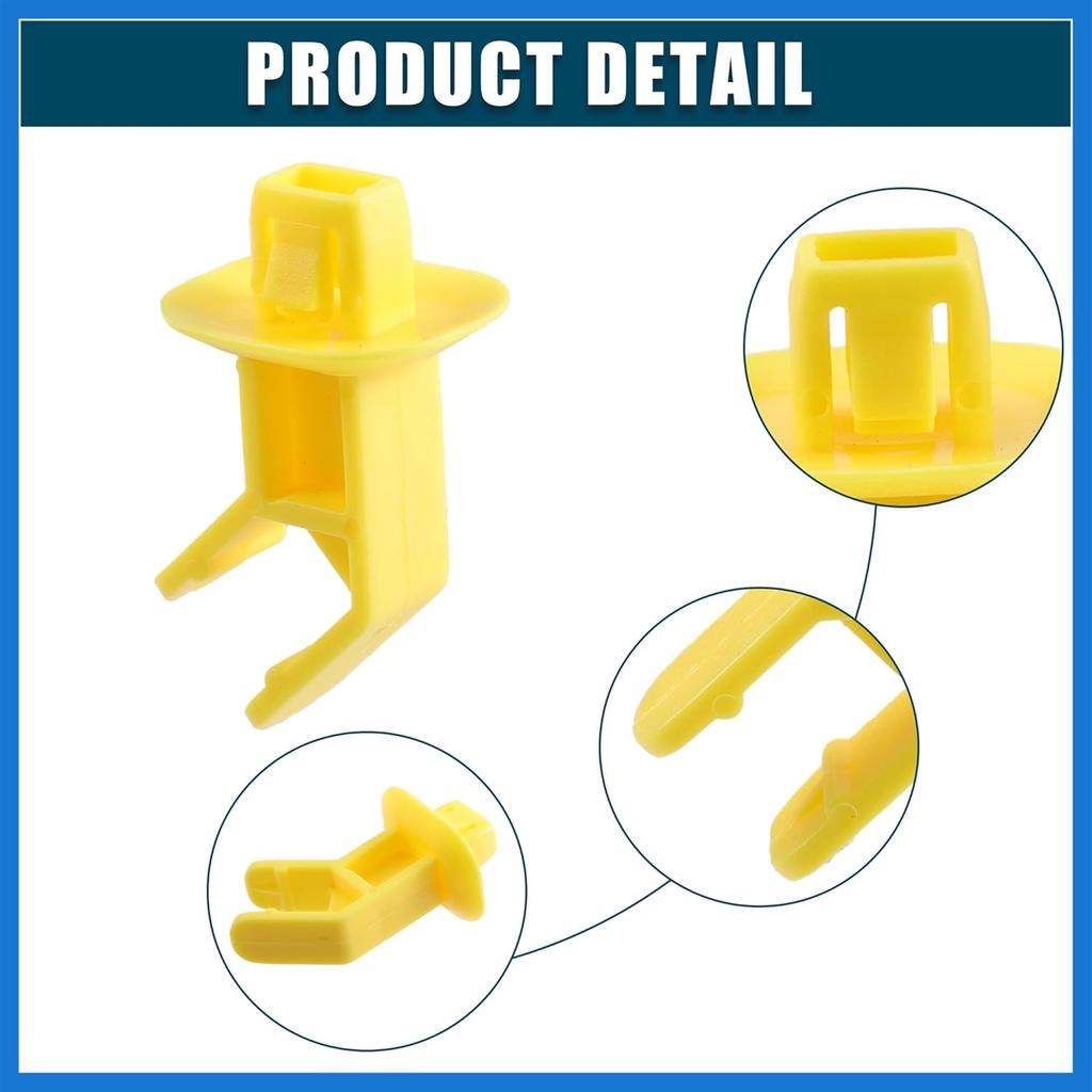 Hood Prop Rod Clip Retainer Fit for Ford Focus Escape - Pack of 1 Yellow Auto Accessories