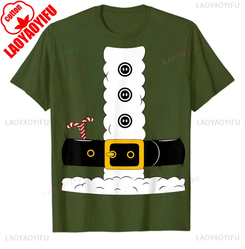 Christmas Shirt Santa Claus Suit Adult Unisex WoUINISEX Shirt Funny Tshirts Unisex Cotton Tee Tops Christmas Party Graphic T Shirts