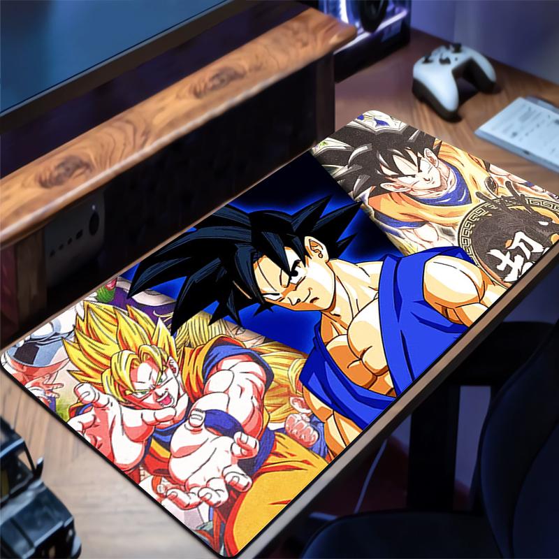 Large E-sports Mouse Pad Dragon Ball Anime Smooth Flexible Rubber Gamer PC Computer Keyboard For CSGO Kawaii Mosuepad