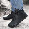 New Winter Short Boots Men's Snow Barefoot Casual Shoes Outdoor Waterproof Work Shoes Warm Fur Men Ankle Boots Snow Boots