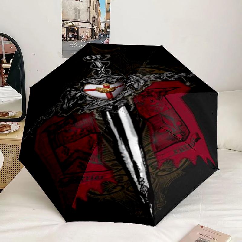 Knightly Valor And Patriotism Umbrella 8-Frame for Travel, camping, Casual Lightweight Portable Umbrella, Essential for every family Holidays Gift
