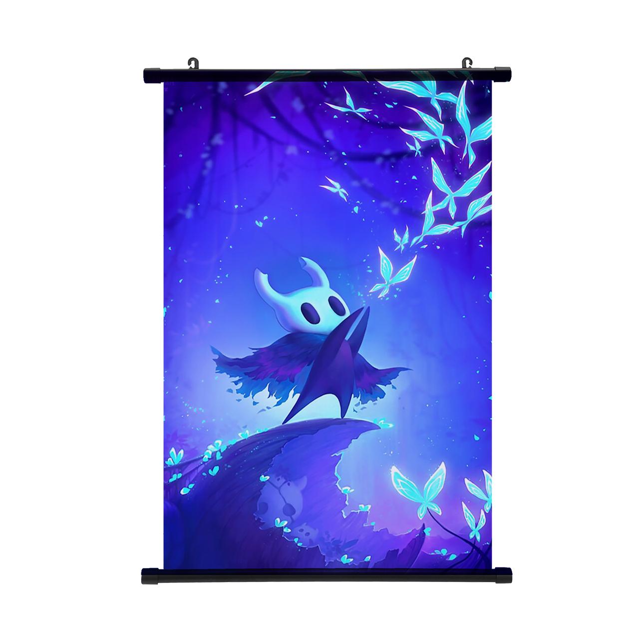 

Аниме Постер-свиток Hollow Knight Горячая игра Мультфильм Косплей Настенная декоративная живопись Гостиная Спальня Украшение Домашний декор 30*45cm античная латунь