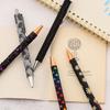 5 Pieces Cute Black Press Ballpoint Pen