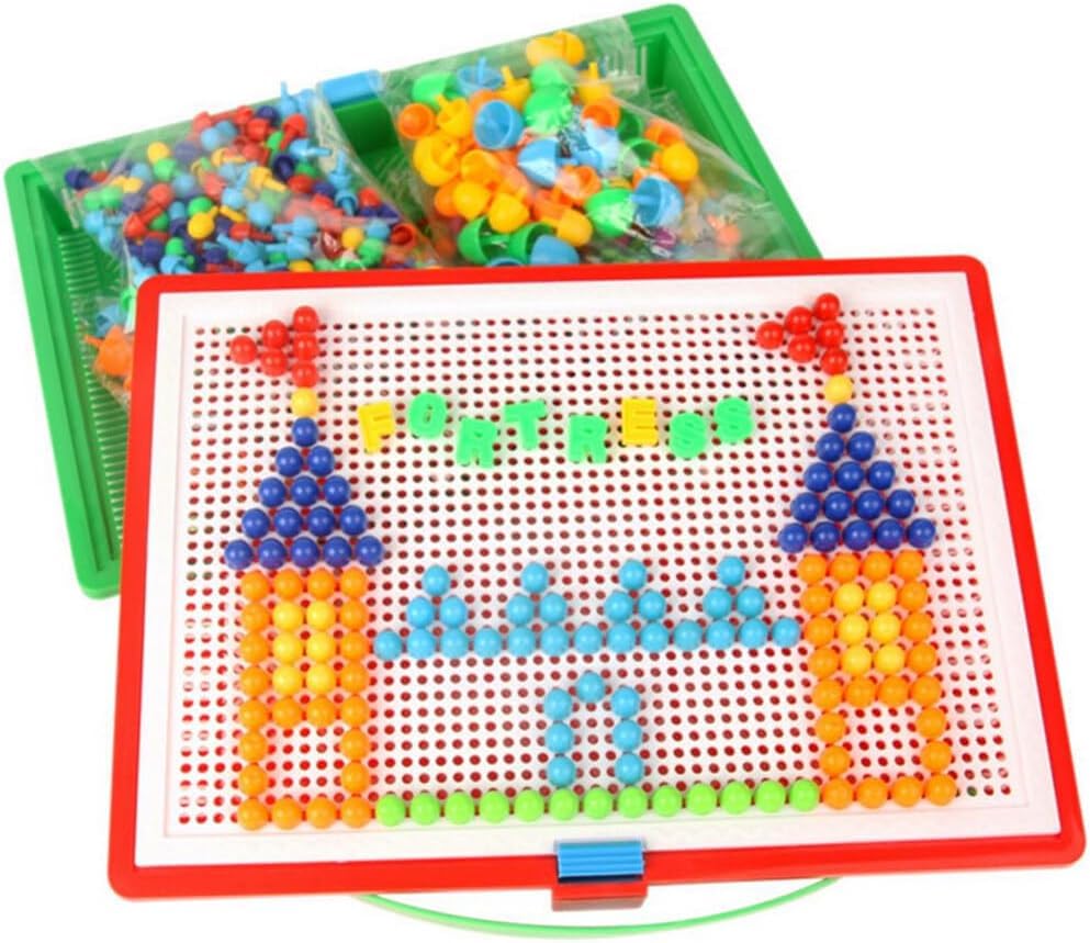 

Toyvian Pegboard Peg Puzzle, 296 Pieces, Puzzle Toy, Jigsaw Puzzle, 3D Plastic, Educational Toy, Color Recognition, Shape Puzzle, DIY Craft,