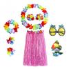 Pineapple Glasses 8-Piece Set Adult Hawaiian Costume for Beach Party Masquerade Events
