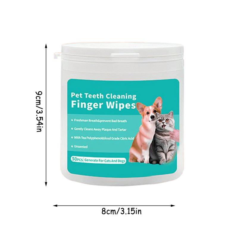 Wipes For Dogs Teeth Effective Dog Teeth Cleaning Pads Dog Teeth Cleaning Kit Portable Dog Teeth Cleaning Finger Mitt Dog Finger